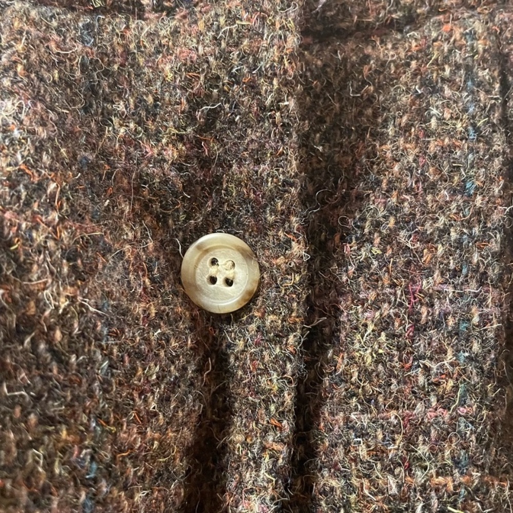 Vintage Allen Solly Brown wool skirt with pockets Vintage size 4 feels like XS - Picture 2 of 7